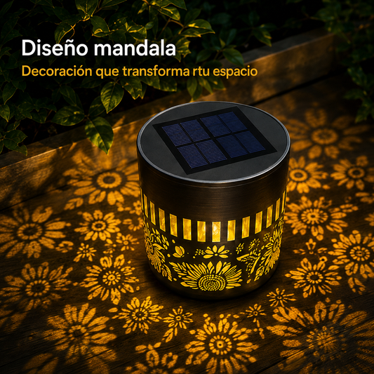 MandaLed: Lámpara solar con efecto mandala