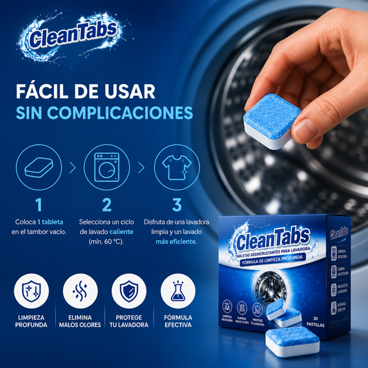 CleanTabs: Tabletas Limpiadoras para Lavadora