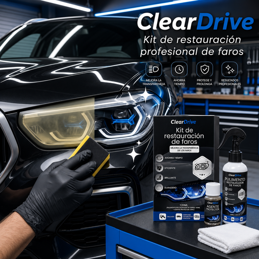 ClearDrive: Kit de restauración profesional de faros