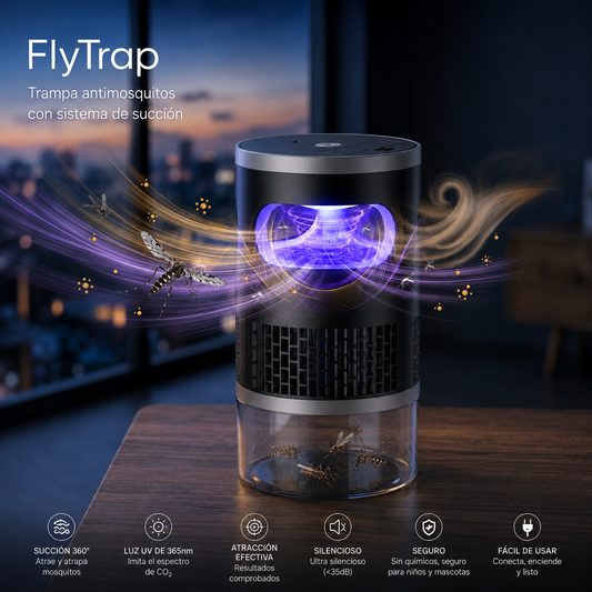 FlyTrap: Trampa antimosquitos con sistema de succión