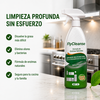 FlyCleanse: Limpiador desengrasante profesional todo en 1