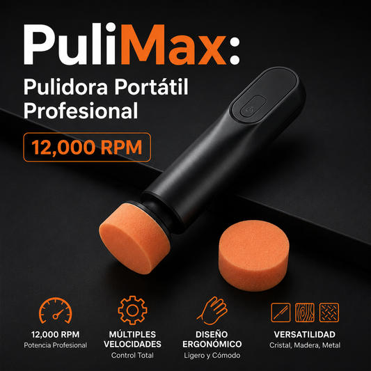 PuliMax: Pulidora Portátil Profesional 12,000 RPM