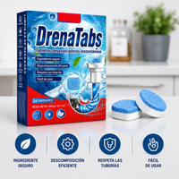 DrenaTabs: Tabletas desatascadoras instantáneas