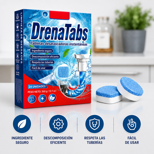 DrenaTabs: Tabletas desatascadoras instantáneas